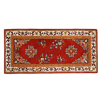 Minuteman H-32 56x26 Inch Burgundy Oriental Rectangular Rug